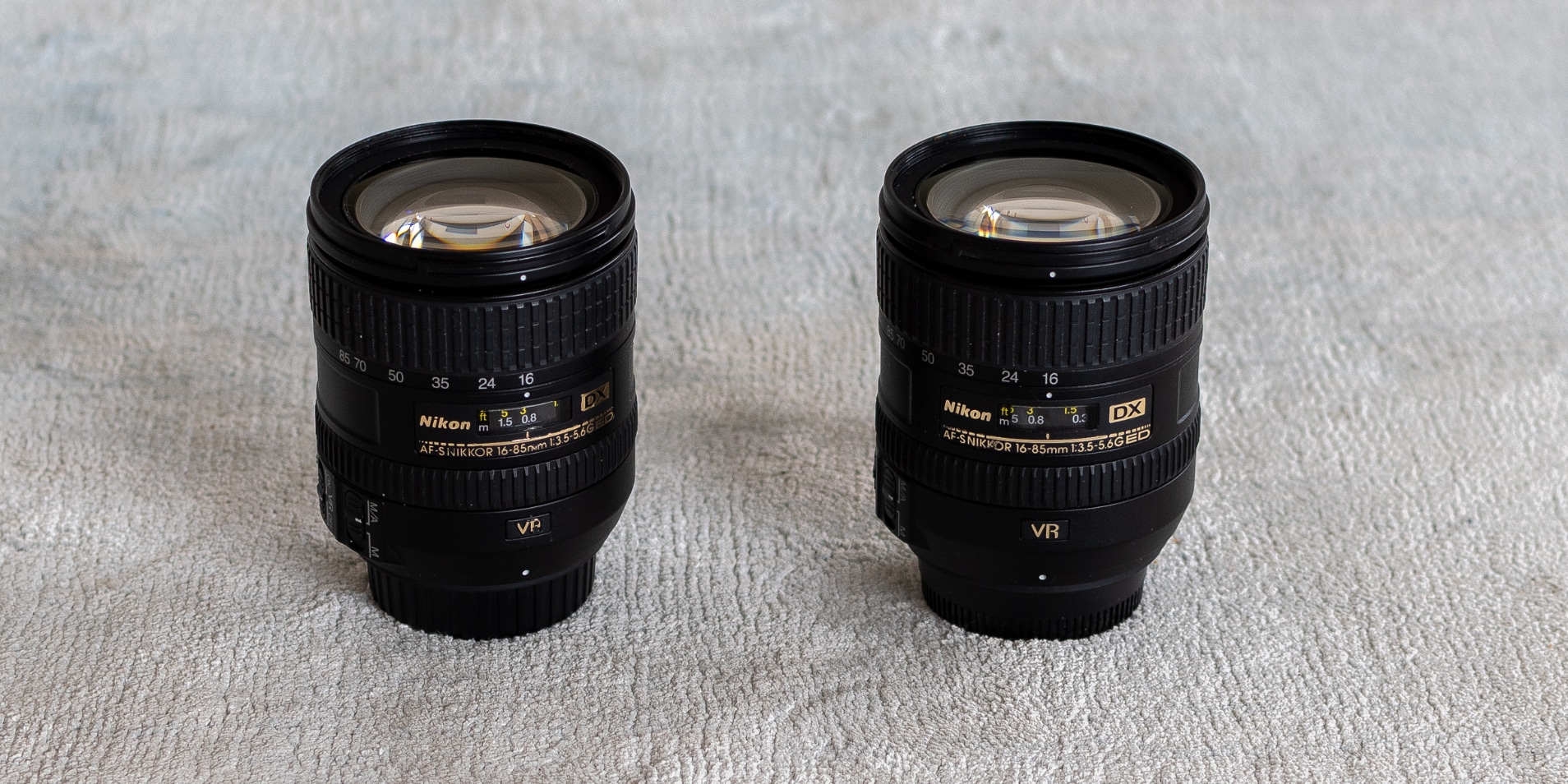 Vergleich: Das Nikon 16-85mm 1:3,5-5.6 G ED verliert gegen sich