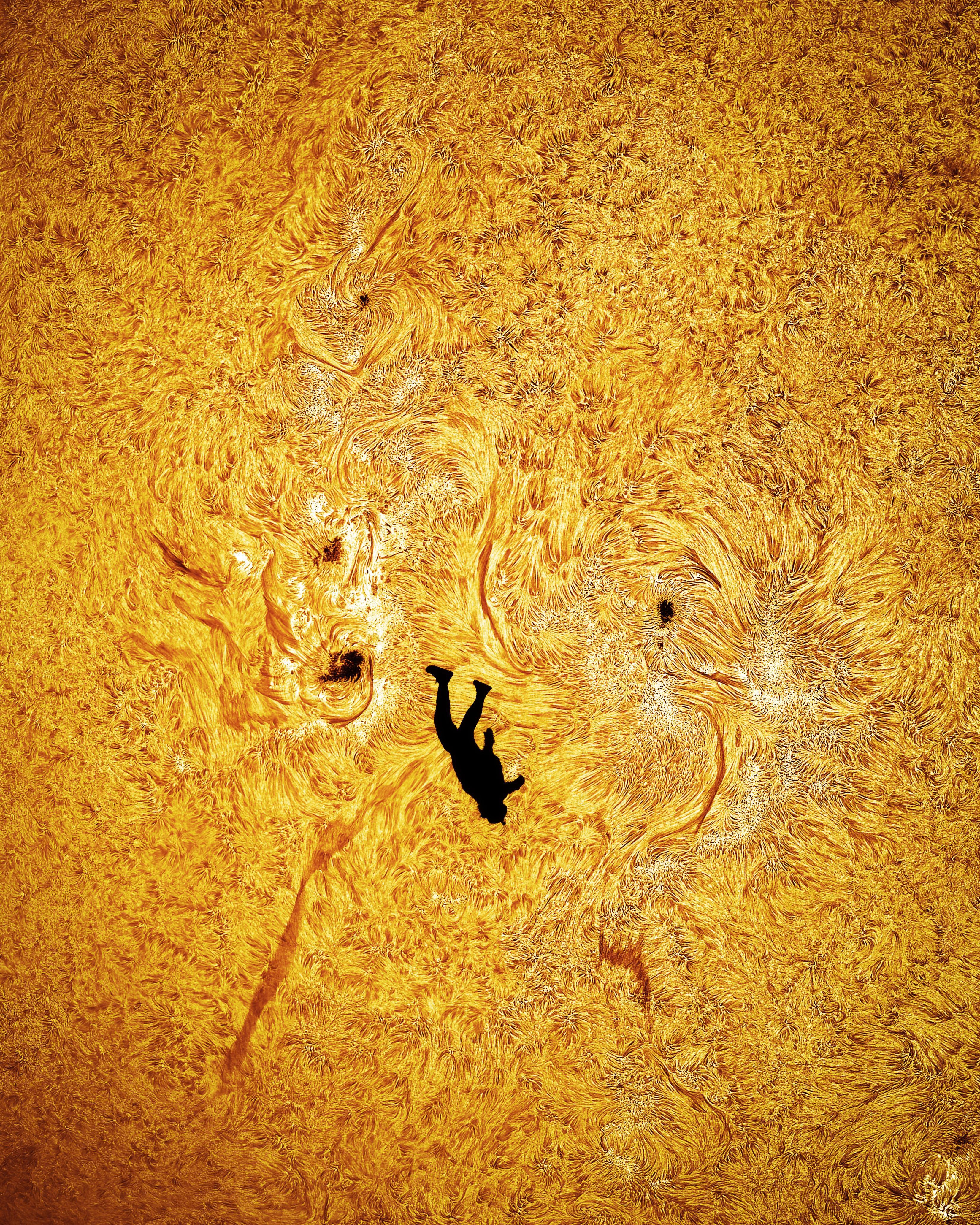Fotograf gelingt Aufnahme von Skydiver vor der Sonne - Galaxus
