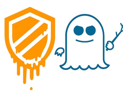 Die offiziellen Logos für Meltdown beziehungsweise Spectre.