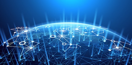 Sicher vor Hacker: Die Blockchain wird dezentral in einem riesigen P2P-Netzwerk gespeichert.