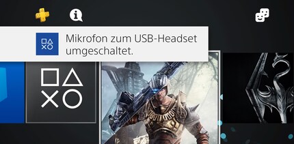 Like the PC, the PlayStation 4 recognises the headset straight away.
