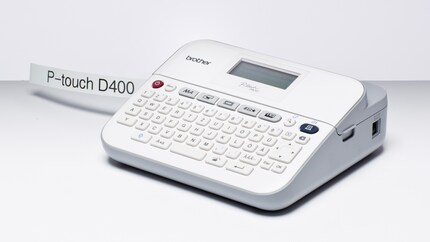 Labellers like the P-touch D400 are great for mobile use, but their functionality is limited.