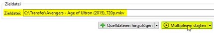 Since we're not converting anything new, playing the new MKV file takes less than a minute at 7GB (using an SSD).