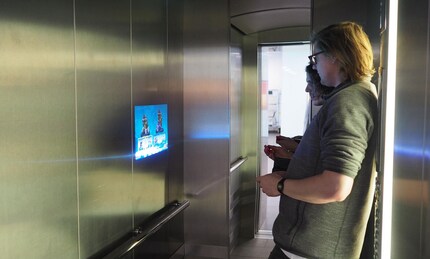 Für eine halbe Runde reicht es sogar im Lift.