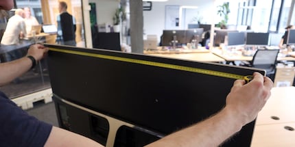 Knock one or two centimetres off your measurements so nothing sticks out