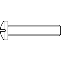 Toolcraft Linsenschrauben M2.5 10 mm Kre (100 Schrauben pro Stück)