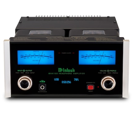 Der McIntosh MHA150 kombiniert einen Digital-Analog-Wandler für höchste Auflösungen mit einem superben Kopfhörerverstärker. Highendig ist auch der Preis von etwa 7000 Franken.