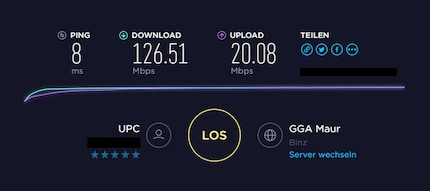 Selbst weit abseits des Routers bekomme ich genügend Speed.
