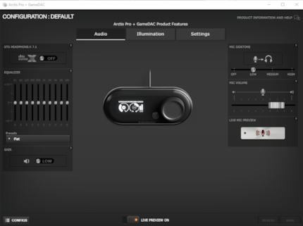 Die Steelseries-Software funktioniert tadellos.