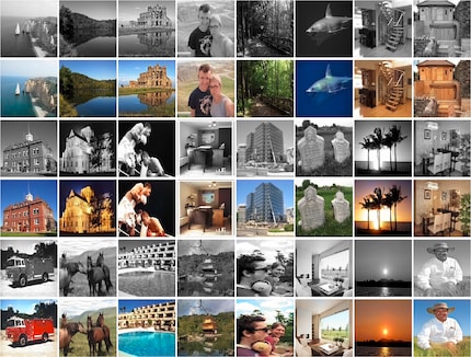 Ergebnisse von Bilder-Einfärbungen durch Deep Learning