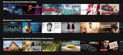 Die Empfehlungsengine von Netflix ist Machine Learning.