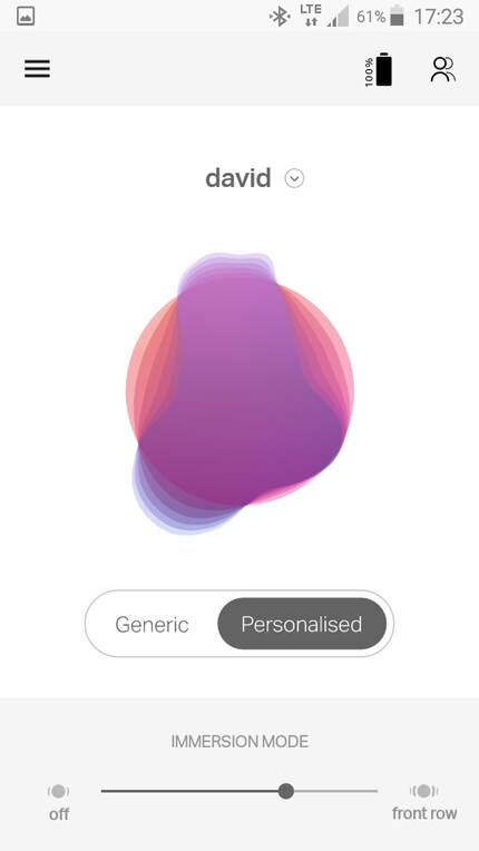 The Nuraphone app
