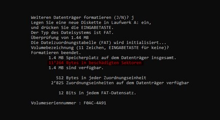 They’re definitely not the youngest: Almost every floppy disk had damaged sectors.