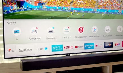 The QLED is so smart that it recognises all connected devices