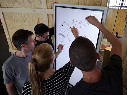 Four is a crowd when you’re using the flip chart