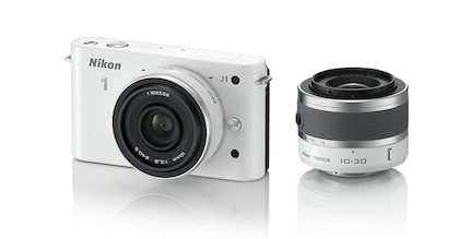 The J1 and V1 were the models of the first Nikon 1. A considerable effort was made to minimise its dimensions and it could be bought in many colours.