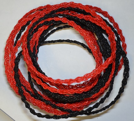 An example of a speaker cable with braided geometry. This may harmonise best with your system.