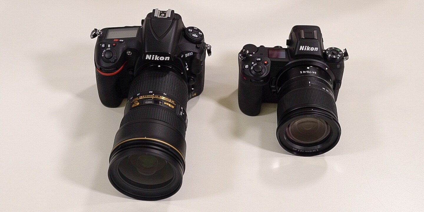 Die Nikon Z7 im Kamera-Grössenvergleich