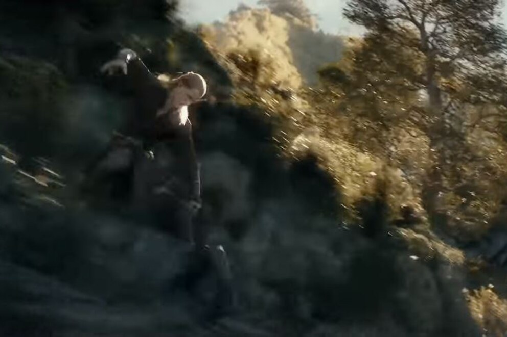 Legolas rides the Orc