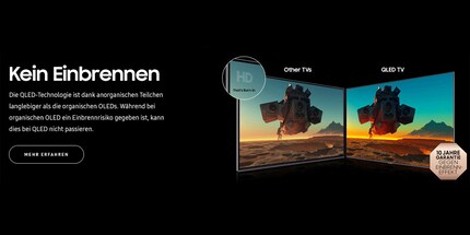 Samsung redet wann immer es geht OLED-Fernseher schlecht