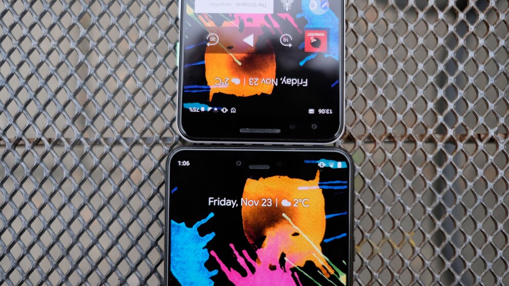 Wenn alles schwarz ist, kann sich der Notch noch tarnen.