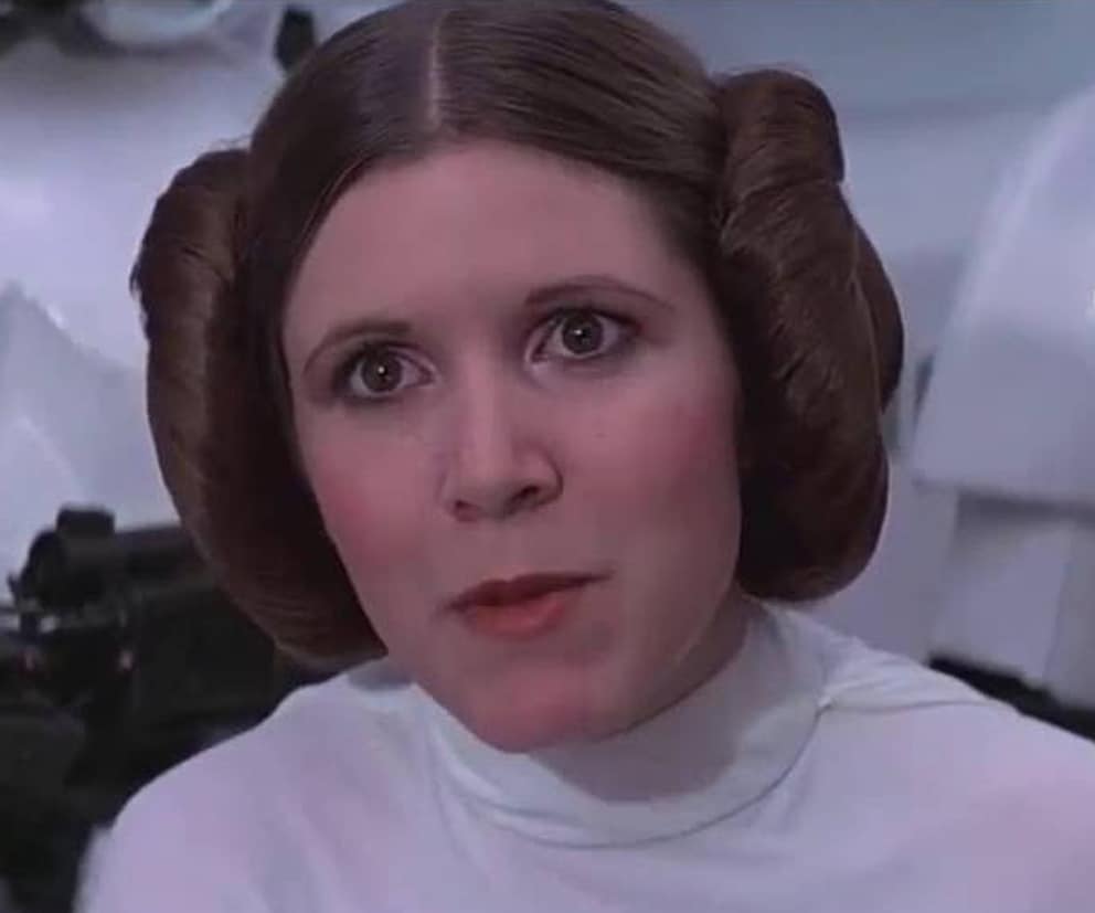 Links Prinzessin Leia in echt («Star Wars»)