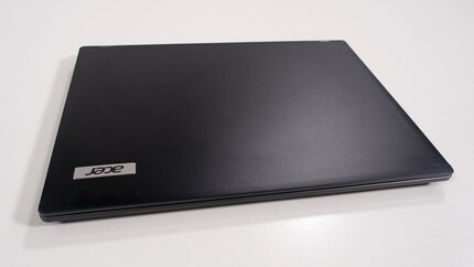 Only the Acer lettering breaks up the matt black design.
