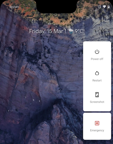 Der Emergency Button unter Android Q