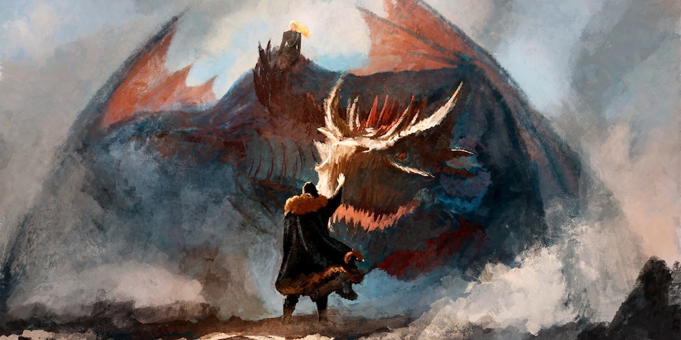 Drogon und Jon: Der Drache und der Wolf