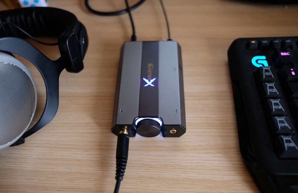 Der SoundblasterX G6 ist eine USB-Soundkarte und Kopfhörerverstärker in einem.