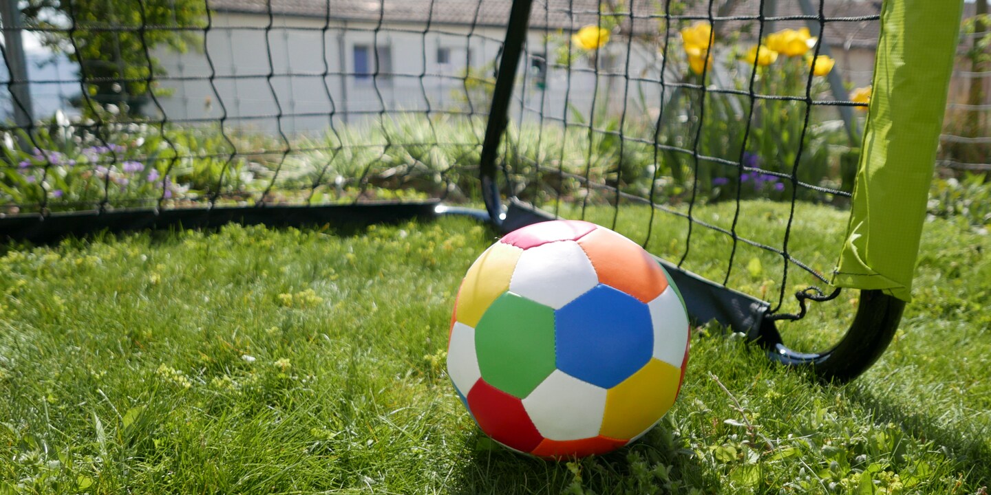 Das Runde muss ins Eckige? Fast. Das Goal hat keine scharfen Kanten.