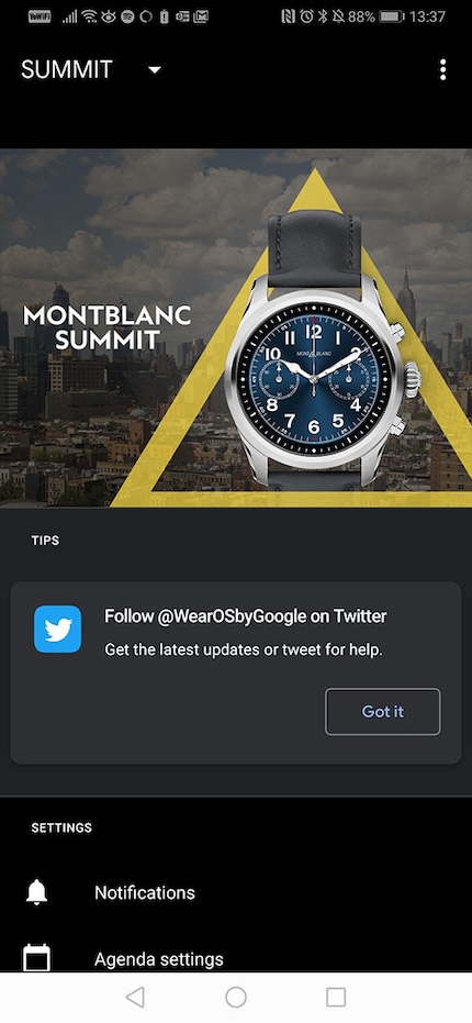 WearOS app provides no data analyticses, only advertising