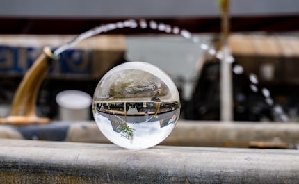 The sphere shows the same thing, but differently