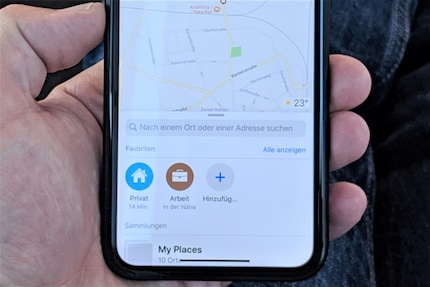 Mit den Favoriten findest du immer schnell den Weg nach Hause.