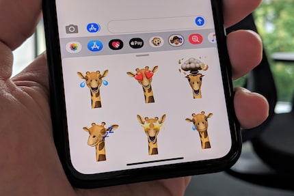 Jedes Memoji wird automatisch zum Sticker Pack.