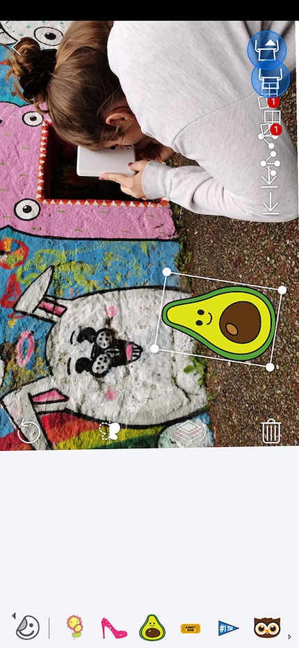 Das Bild sieht etwas merkwürdig aus, weil ich aus irgendwelchen nicht mehr ganz nachvollziehbaren, aber durchaus lustigen Gründen einen Screenshot der App in der App editiere