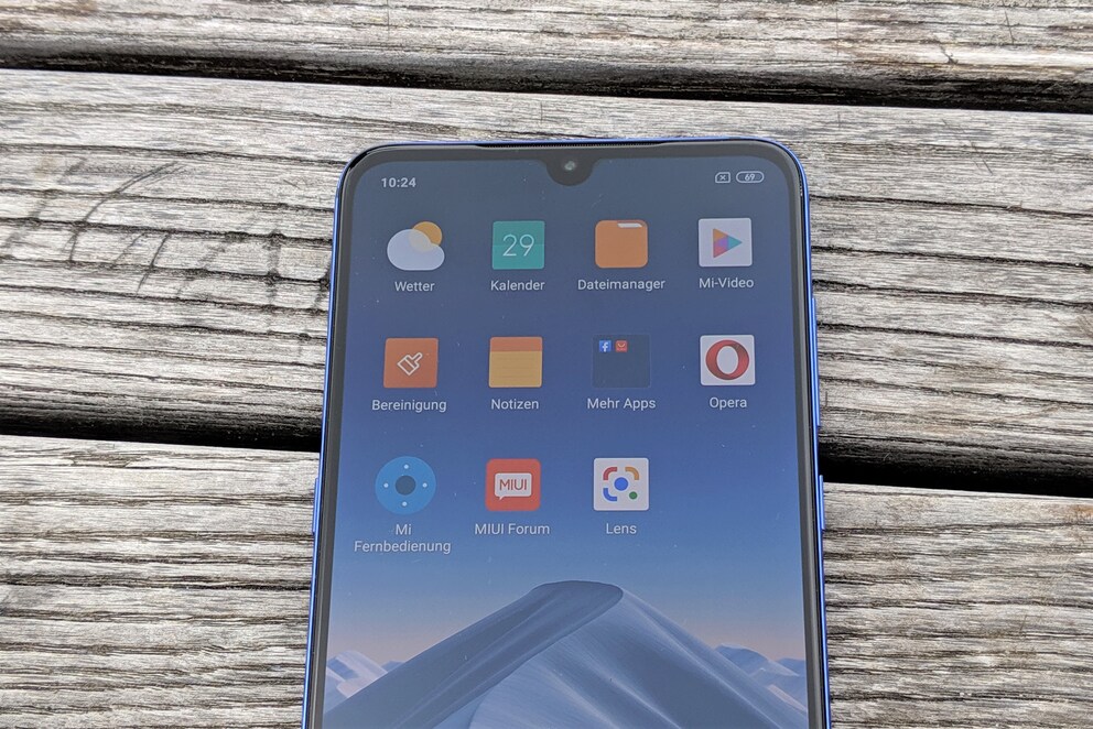 MIUI mit vorinstallierten Apps.