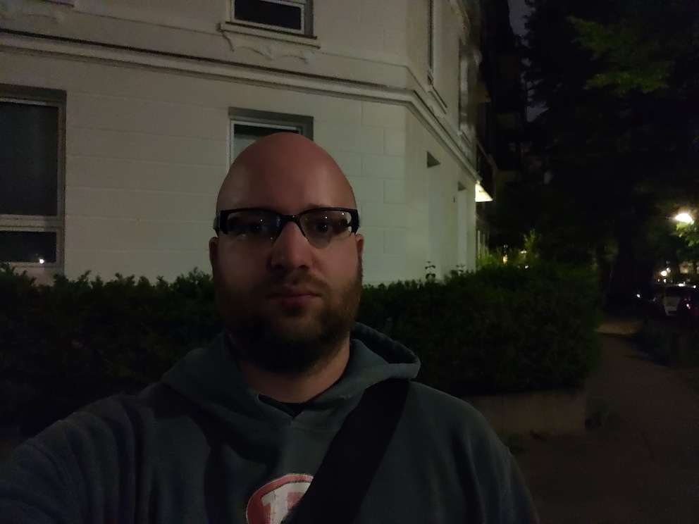 Selfie bei Dunkelheit