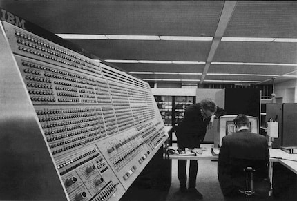 IBM 360 Model 91 Panel im Goddard Space Flight Center der NASA, 1966