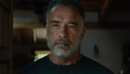 Arnold Schwarzenegger als T-800 mit Bart
