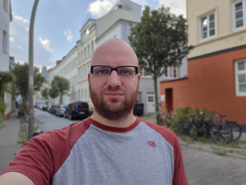 Selfie mit Bokeh