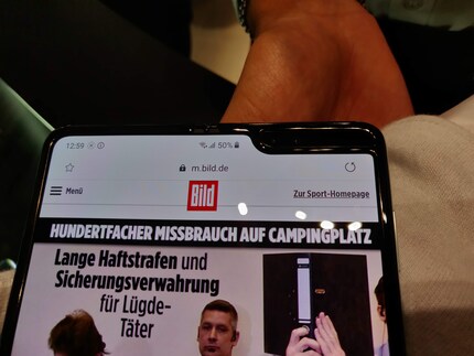 Here's the Bild app – the newspaper, I mean. We're in Germany after all. Headlines as intriguing as ever.