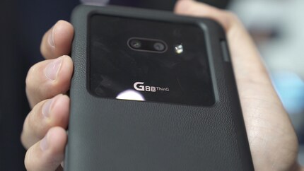 Hinten das Dual-Kamera-System des LG Smartphones.
