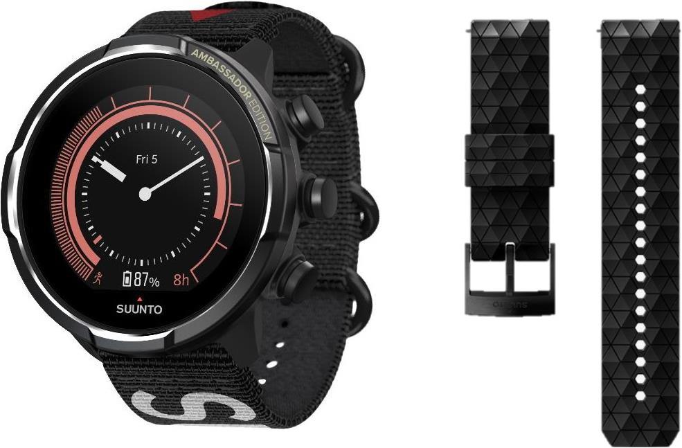 Suunto 9 Baro Titanium Ambassador Edition Silicone Strap 50 mm Polyamid One Size Galaxus
