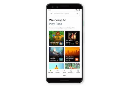 Nach dem Update taucht der Play Pass unten links im Playstore auf.