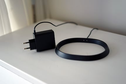 The supplied docking station with relatively large plug
