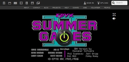 DOS games in the browser: click, wait a minute and go.