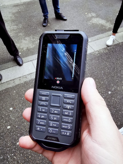 Das Nokia 800 Tough läuft noch, reagiert aber nicht