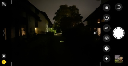 Wenn es das wäre, was ich fotografieren wollte, dann bräuchte ich den Nachtmodus ja gar nicht.