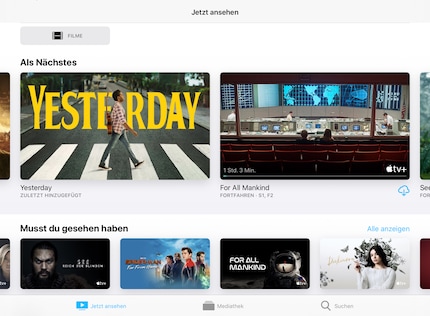 Original Apple content features the Apple logo with a plus; the on-demand content doesn’t.